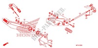 PEDALE (VT1300CR/CRA,VT1300CS/CSA) pour Honda VT 1300 STATELINE ABS RED de 2010