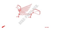 RETROVISEUR pour Honda VT 1300 STATELINE ABS RED de 2010