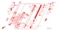 FOURCHE pour Honda VT 1300 STATELINE ABS RED de 2010
