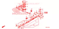 MAITRE CYLINDRE DE FREIN ARRIERE pour Honda VT 1300 STATELINE ABS RED de 2010
