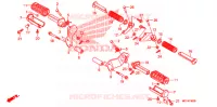 REPOSE PIED (VT1300CR/CRA,VT1300CS/CSA) pour Honda VT 1300 STATELINE ABS RED de 2010