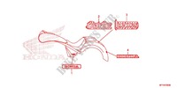 AUTOCOLLANTS (VT1300CR/CRA,VT1300CT/CTA) pour Honda VT 1300 STATELINE ABS SILVER de 2012
