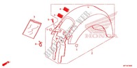 GARDE BOUE ARRIERE (VT1300CR/CRA,VT1300CT/CTA) pour Honda VT 1300 STATELINE ABS SILVER de 2012