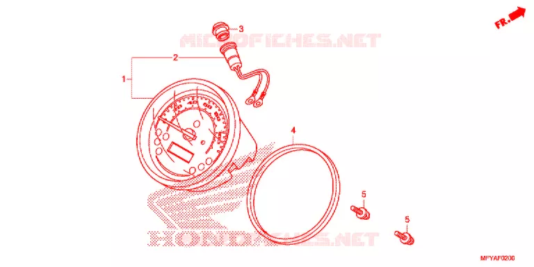 COMPTEUR Honda MOTO 1300 VT 2012  VT1300CRAC
