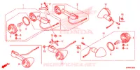 CLIGNOTANT pour Honda VT 1300 STATELINE ABS BLUE de 2015