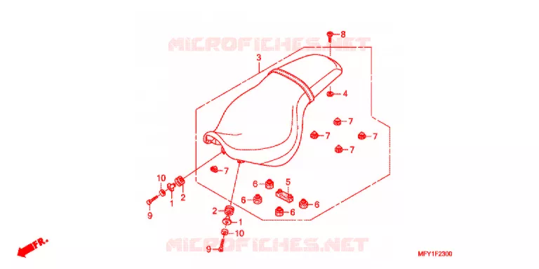 SELLE Honda MOTO 1300 VT 2012  VT1300CRB