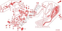 FEU ARRIERE   ECLAIRAGE DE PLAQUE (VT1300CR/CRA,VT1300CT/CTA) pour Honda VT 1300 C STATELINE de 2012