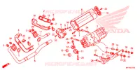 SILENCIEUX D'ECHAPPEMENT pour Honda VT 1300 C STATELINE de 2012