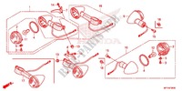 CLIGNOTANT pour Honda VT 1300 C STATELINE de 2012