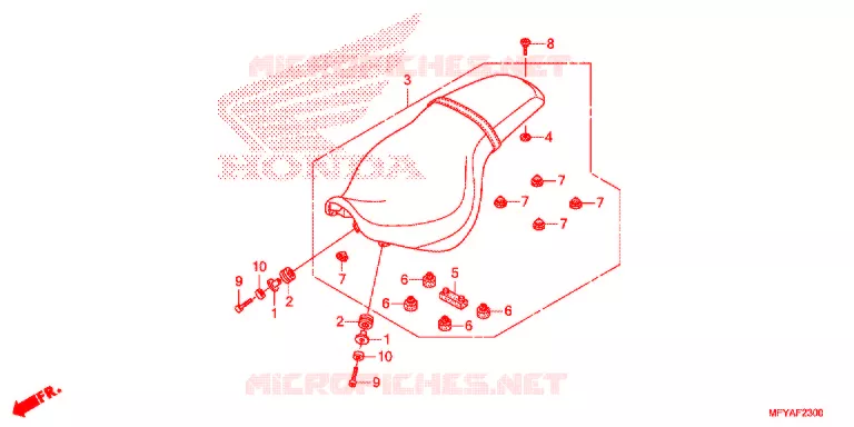 SELLE Honda MOTO 1300 VT 2012  VT1300CRC