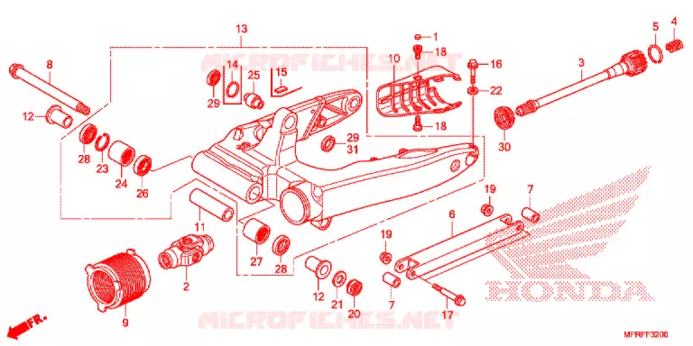 BRAS OSCILLANT Honda MOTO 1300 VT 2015  VT1300CRF