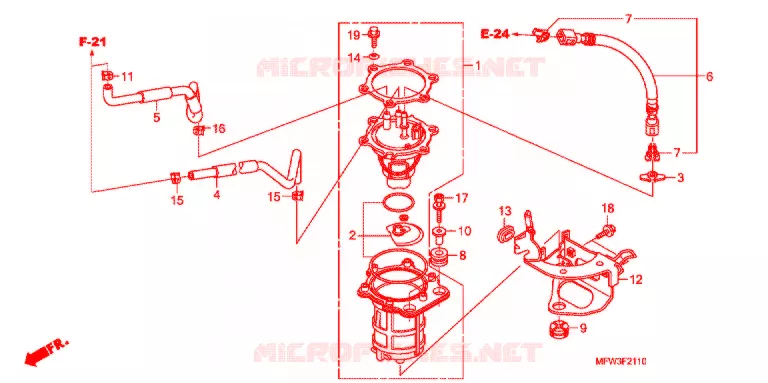 POMPE A ESSENCE Honda MOTO 1300 VT 2010  VT1300CSAA