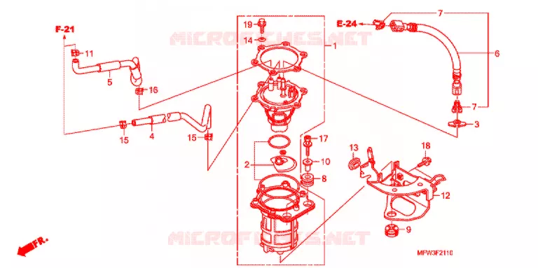 POMPE A ESSENCE Honda MOTO 1300 VT 2010  VT1300CSAA