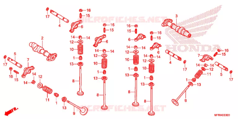 ARBRE A CAMES - SOUPAPE Honda MOTO 1300 VT 2013  VT1300CSAD