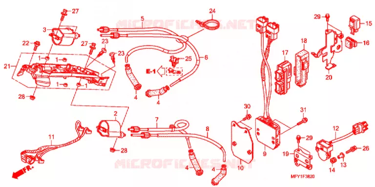 BOBINE D'ALLUMAGE - BOITIER CDI Honda MOTO 1300 VT 2012  VT1300CSB_J