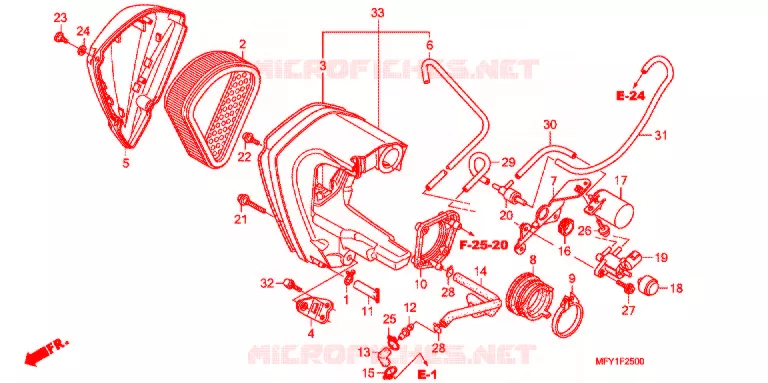 FILTRE A AIR Honda MOTO 1300 VT 2012  VT1300CSB_J