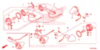 CLIGNOTANT pour Honda VT 1300 SABRE de 2013