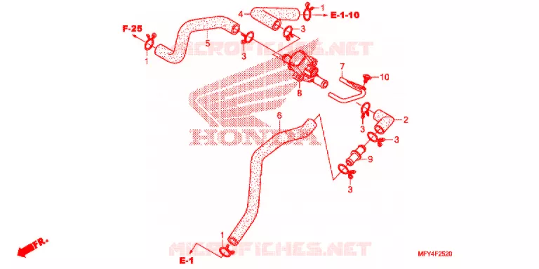 VALVE DE COMMANDE D'INJECTION D'AIR Honda MOTO 1300 VT 2011  VT1300CTB
