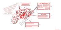 ETIQUETTE DE PRECAUTIONS pour Honda VT 1300 INTERSTATE de 2012