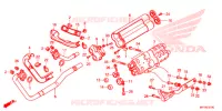 SILENCIEUX D'ECHAPPEMENT pour Honda VT 1300 INTERSTATE de 2012