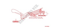 AUTOCOLLANTS pour Honda VT 1300 C FURY MATT SILVER de 2010
