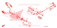 PEDALE pour Honda VT 1300 FURY ABS BLACK de 2010