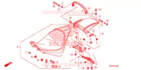 SELLE pour Honda VT 1300 FURY ABS BLACK de 2010