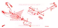 PEDALE pour Honda VT 1300 C FURY ABS de 2011