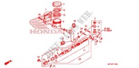 MAITRE CYLINDRE DE FREIN ARRIERE pour Honda VT 1300 C FURY ABS WHITE de 2011