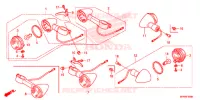 CLIGNOTANT pour Honda VT 1300 C FURY ABS de 2013