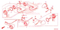 CLIGNOTANT pour Honda VT 1300 C FURY ABS de 2016