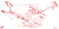 PEDALE pour Honda VT 1300 C FURY ABS de 2016