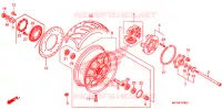 ROUE ARRIERE pour Honda VT 1300 C FURY de 2011