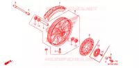 ROUE AVANT pour Honda VT 1300 C FURY de 2011