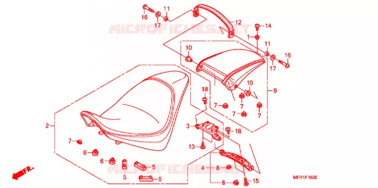 SELLE Honda MOTO 1300 VT 2014  VT1300CXC