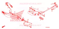 PEDALE pour Honda VT 1300 C FURY de 2012