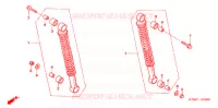 AMORTISSEUR ARRIERE pour Honda WAVE 125 Spoked Wheels de 2007