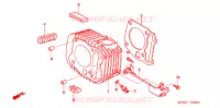 CYLINDRE pour Honda WAVE 125 Spoked Wheels de 2007