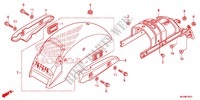 GARDE BOUE ARRIERE (VT750C2/C2F/C2S/C2B) pour Honda SHADOW VT 750 PHANTOM de 2014