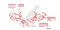 ETIQUETTE DE PRECAUTIONS pour Honda SHADOW VT 750 SPIRIT F de 2008