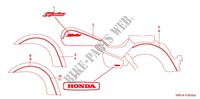 AUTOCOLLANTS pour Honda SHADOW VT 750 AERO ABS de 2005