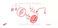 ALTERNATEUR pour Honda SHADOW VT 750 AERO ABS de 2006
