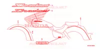 AUTOCOLLANTS (A/AC/CM) pour Honda SHADOW VT 750 AERO ABS de 2009