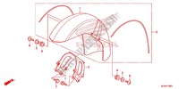 GARDE BOUE AVANT (VT750C/CA/CS) pour Honda SHADOW VT 750 AERO ABS GRAY de 2013