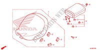SELLE (VT750C/CA/CS) pour Honda SHADOW VT 750 AERO ABS GRAY de 2014