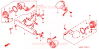 CLIGNOTANT pour Honda SHADOW VT 750 DELUXE 2 TONES de 2001