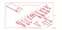 OUTIL pour Honda SHADOW VT 750 ACE DELUXE 2 TONES de 1998