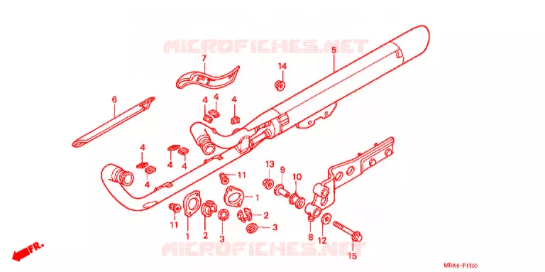 SILENCIEUX D'ECHAPPEMENT Honda MOTO 750 SHADOW 1998  VT750CD2W