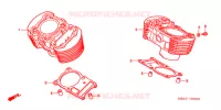 CYLINDRE pour Honda SHADOW VT 750 DELUXE 2 TONES de 2000