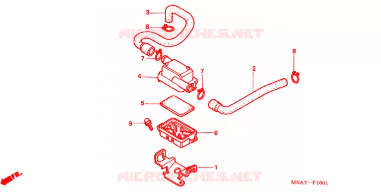 FILTRE A AIR SECONDAIRE Honda MOTO 750 SHADOW 2000  VT750CD2Y